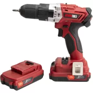 Image of Olympia Tools 20v Cordless Combi Drill x2 1.5ah Batteries OLPX20SCD2 XMS22OPCOMB