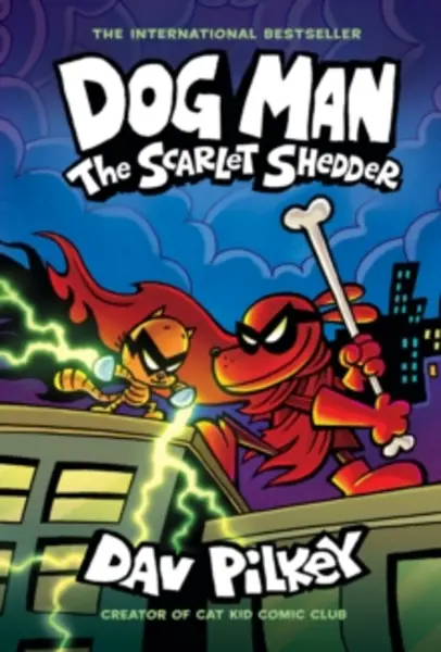 Image of dog man the scarlet shedder a graphic novel from the creator of captain und 9781338896435
