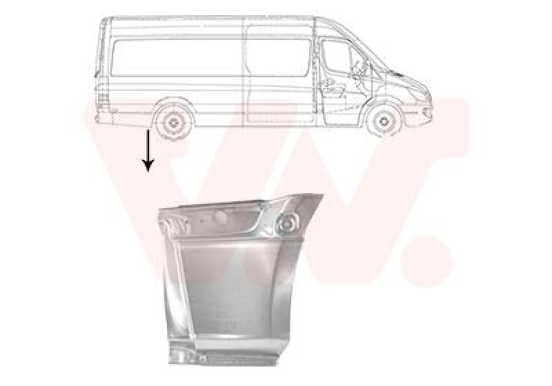 Image of VAN WEZEL Side panel VAN WEZEL 2973144