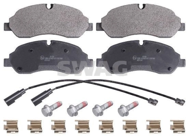 Image of Brake pad set SWAG 50 91 6955