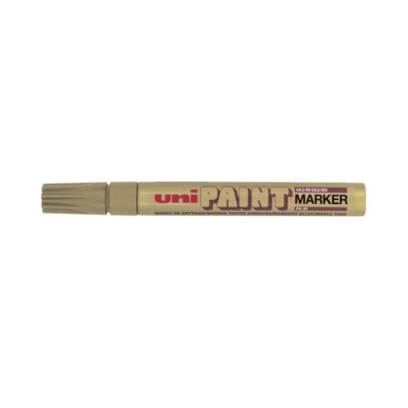 Image of Uni-Ball Uni-Ball UniPAINT Marker PX20 Permanent Gold (Pack of 12) 545624000 545624000