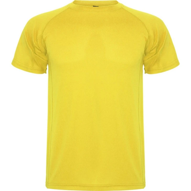 Image of ROLY ROLY Men Montecarlo Short-Sleeved Sports T-Shirt in Yellow Size: Small Yellow S Male 5063527537980