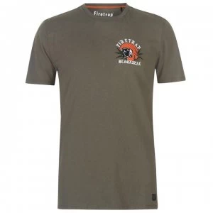 Image of Firetrap Blackseal Panther T Shirt - Khaki