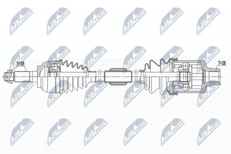 Image of NTY Drive shaft NTY NPW-MZ-064
