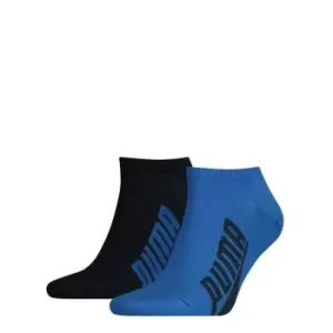 image of Puma 2 Pack BWT LS Sneaker Socks - Blue