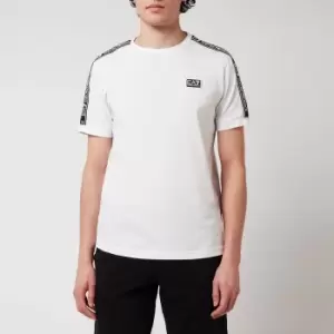Image of EA7 Mens Logo Series T-Shirt - White - M