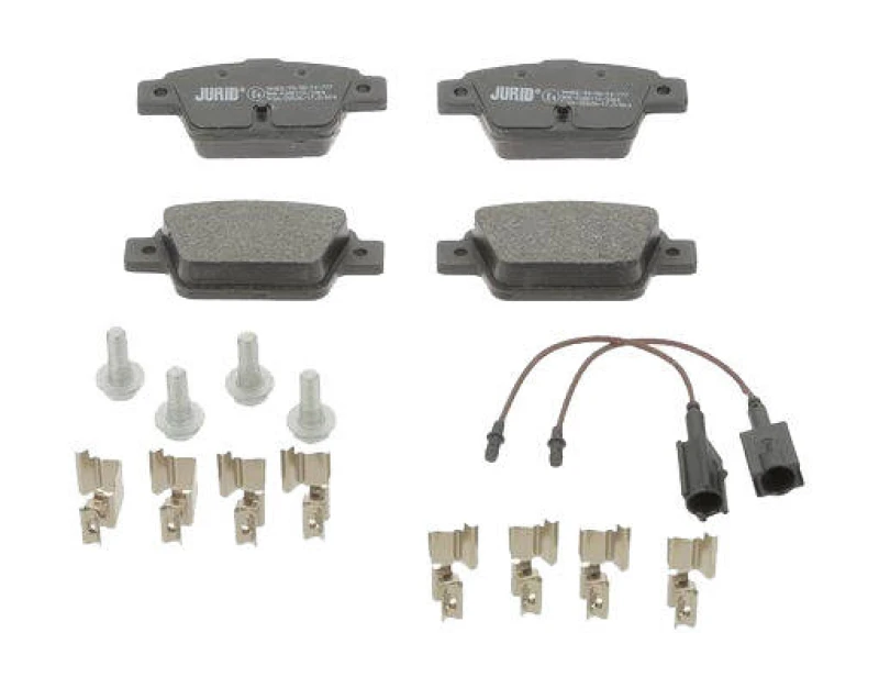 Image of JURID 573421J Brake pad set incl. wear warning contact Brake Pad Set,disc brake (402)