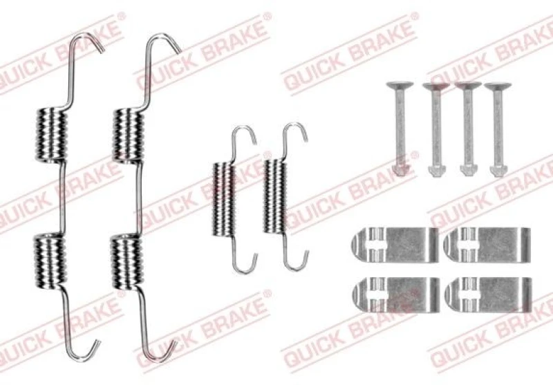 Image of QUICK BRAKE Brake shoe fitting kit QUICK BRAKE 105-0077
