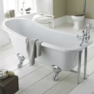 image of Kensington Freestanding Slipper Bath 1500mm x 730mm - Corbel Leg Set - Hudson Reed