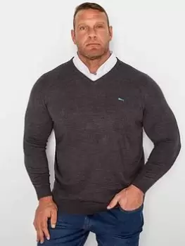 Image of BadRhino Essential Mock Shirt Jumper - Grey, Size 4XL, Men