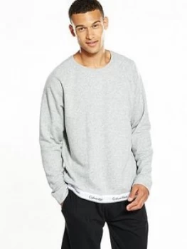 Image of Calvin Klein Branded Waist Lounge Top - Grey Heather, Size XL, Men