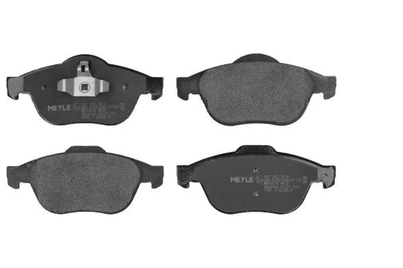 Image of MEYLE 025 245 3618 Brake pad set Front Axle, excl. wear warning contact, Original Quality, with anti-squeak plate Brake Pad Set,disc brake (402)