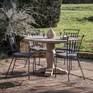 Image of Gallery Outdoor Hennig Round 4 Seater Dining Table Natural