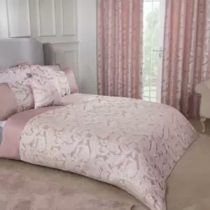 Image of Emma Barclay Duchess Duvet King Bed, 100% Polyester, Blush Pink