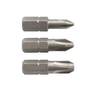 Image of Black & Decker X61023 Screwdriver Phillips Bits (Pack 3)
