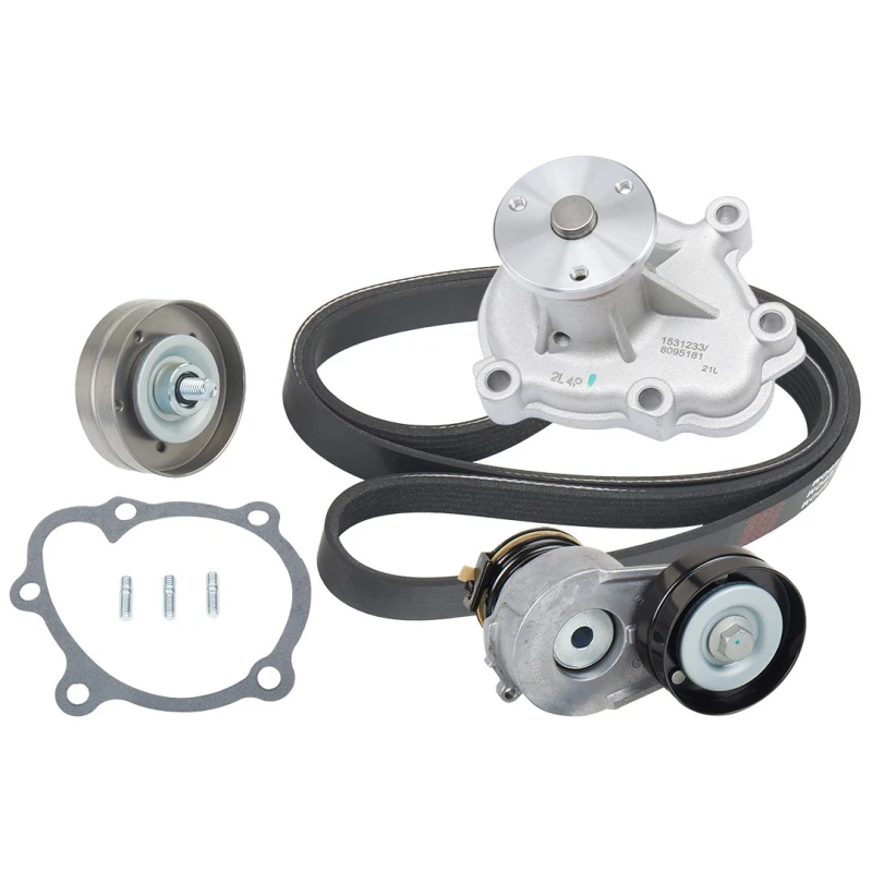 Image of RIDEX 4172P0084 Water Pump + V-Ribbed Belt Kit Water Pump + V-Ribbed Belt Kit (4172)