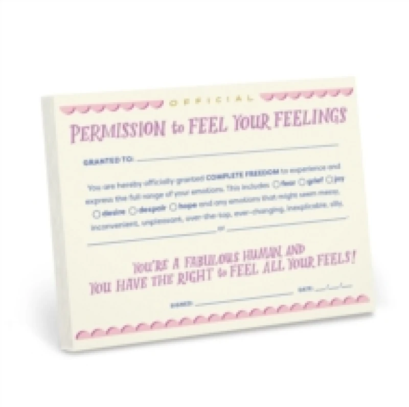 Image of Em & Friends Permission to Feel Your Feelings Notepad Other printed item