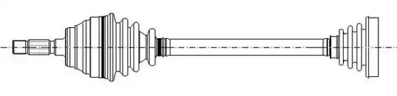 Image of ERA Benelux DA60736 Drive shaft Front Axle Right Drive Shaft (13)