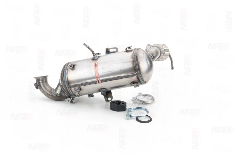 Image of NAP carparts CAD10874 Particulate Filter with fastening/mounting material Cordierite Soot-/ Particle Filter,exhaust system (1256)