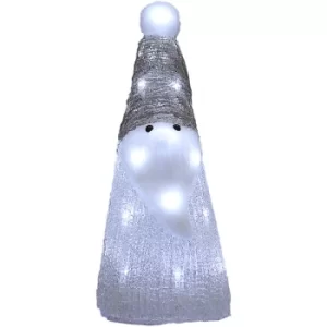 Image of LED Lights Christmas Acrylic Decoration Indoor Xmas String Holiday Battery Operated Santa White