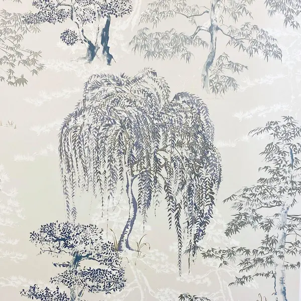 Image of Arthouse Garden Wallpaper Pale Blue