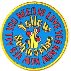 image of The Beatles - Yellow Submarine AYNIL Circle Standard Patch