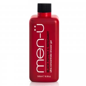 Image of men-u Black Pepper & Bergamot Shower Gel 500ml - Refill