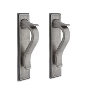 image of IT Kitchens Antique pewter effect D shaped Cabinet handle Pack of 2