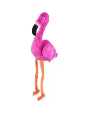 image of Zoon Pink Flamingo Plush Dog Toy