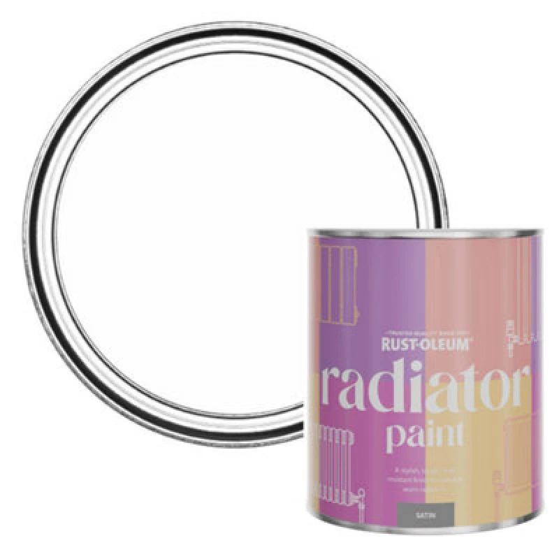 Image of Rust-Oleum Rust-Oleum Radiator Satin Paint 750ml - Cotton