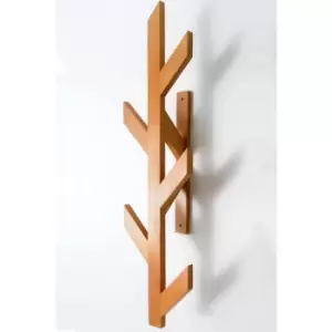 Image of Murron Wall Hanger Coat Rack, Coat Holder, Coat Organiser, Wooden Coat Rack, Wooden Hat Hanger, Wooden Hat Organiser - Light - Decorotika