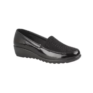 Image of Boulevard Womens/Ladies Loafers (4 UK) (Black)