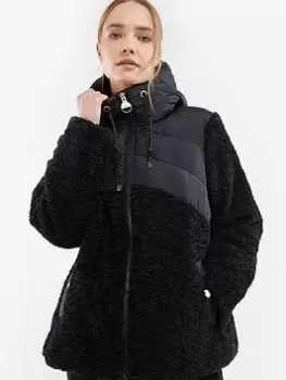 Image of Barbour International Alpine Fleece - Black, Size 12, Women