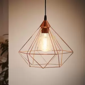 Eglo Tarbes Geometric Copper Steel Easyfit Shade