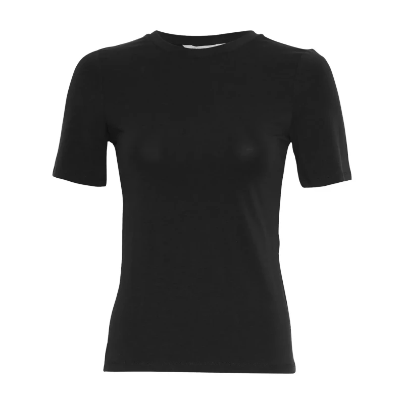 Image of moss copenhagen Womens T-Shirt Moss Copenhagen Betrina Noir Female 36/38