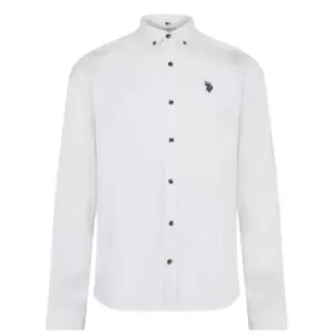 image of US Polo Assn Linen Shirt - White