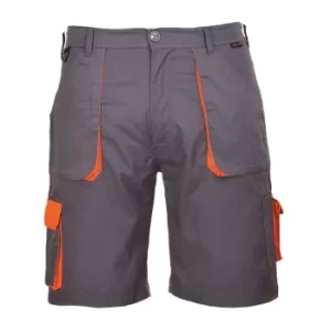 Image of Portwest Mens Texo Contrast Work Shorts Grey 2XL