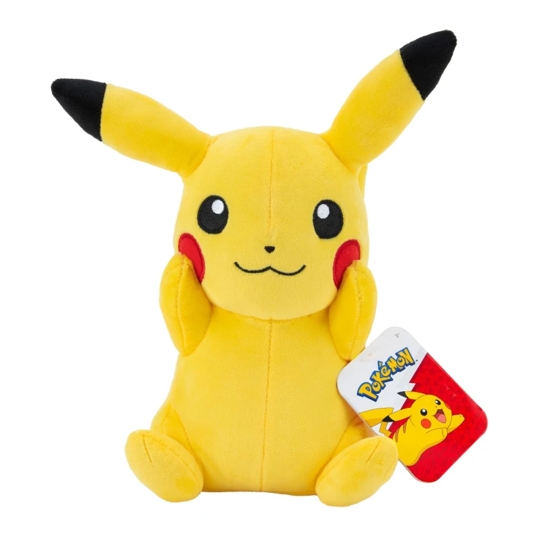 Image of Pokemon Official and Premium Quality 8-inch Pikachu Plush - Adorable Ultra-Soft Plush Toy Perfect for Playing and Displaying - Gotta Catch 'Em All