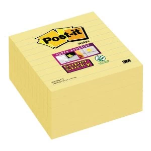 Image of Post it Super Sticky Extra Large 101x101mm 90 Sheets Canary Yellow Not