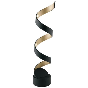 Image of Fan Europe Lighting - Fan Europe HELIX LED Swirl Table Lamp Black 960lm 4000K 14.5x66cm