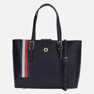 image of Tommy Hilfiger Womens Honey Med Tote Corp - Corporate Mix