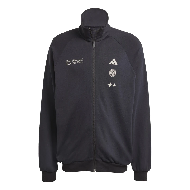 Image of adidas Mens adidas Bayern Munich BSTN Tracksuit Top Black male S