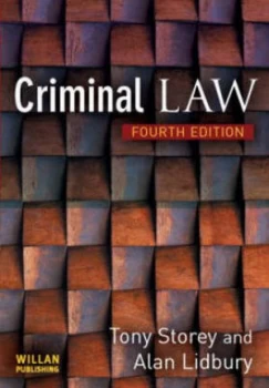 Image of Criminal Law by Tony Storey and Alan Lidbury Paperback