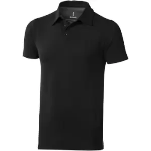 Image of Elevate Mens Markham Short Sleeve Polo (XXXL) (Solid Black)