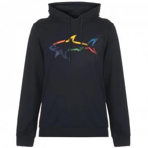 image of Paul And Shark Multi-Colour Shark OTH Hoodie - Navy 013