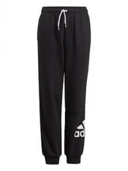 image of Adidas Boys Junior B Bl Ft Cuffed Pant - Black/White