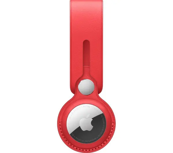 image of Apple AirTag Leather Loop - (PRODUCT)RED Default Title