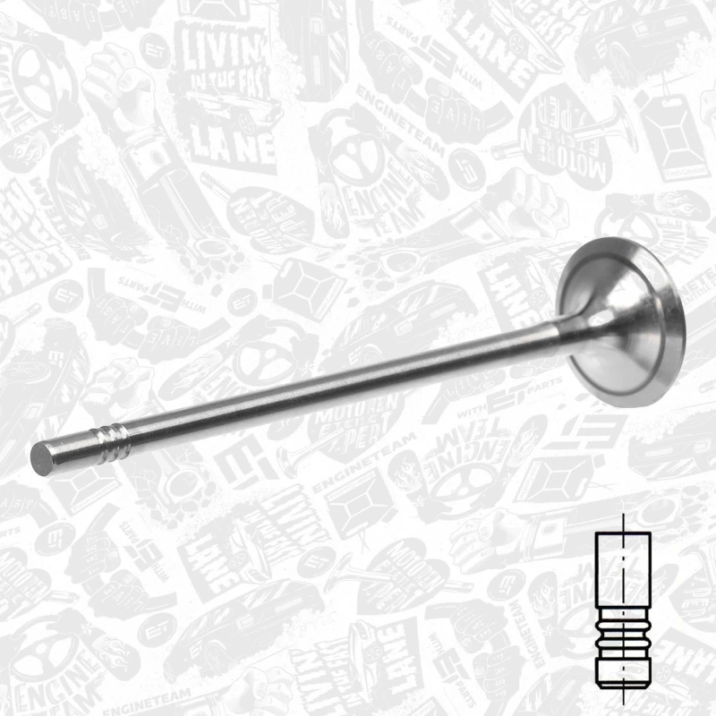 Image of ET ENGINETEAM Exhaust valve ET ENGINETEAM VE0186
