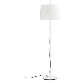 Faro MONTREAL - Floor Lamp Round Tappered Shade White, E27