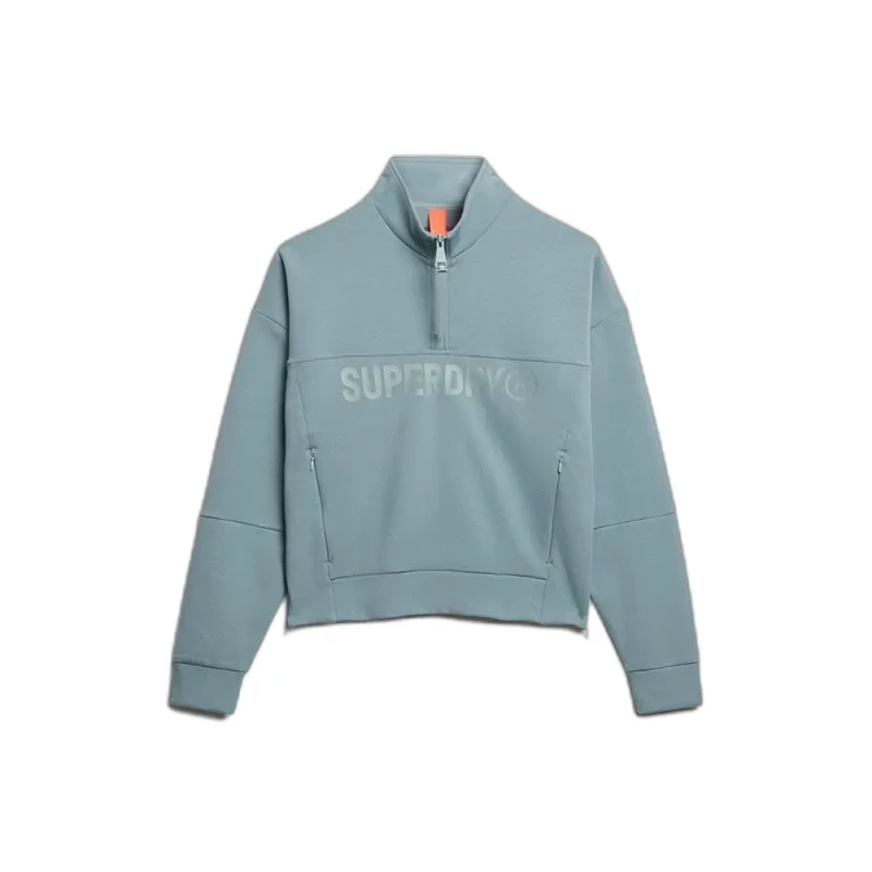 Image of Superdry Womens zip-up hoodie Superdry Active Tech Bleu Female L